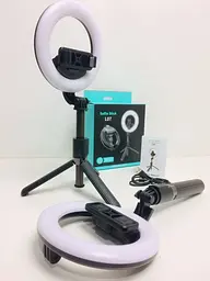 Монопод штатив для селфі Bluetooth з LED підсвічуванням Selfie stick L07 на 3 режими з пультом (7332) - мініатюра 2