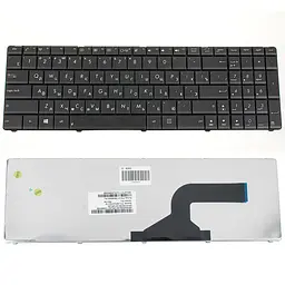 Клавіатура для ноутбука ASUS (A52, K52, X54, N53, N61, N73, N90, P53, X54, X55, X61), rus, black (N53) (оригінал) - мініатюра 2