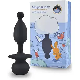 Анальна смарт-пробка Magic Motion Bunny зі знімним пухнастим хвостиком - мініатюра 6