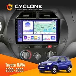 Штатна магнітола Toyota RAV4 2000-2003 Cyclone C9-011 4x64, DSP Cyclone (НФ-00009088)