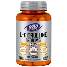 Амінокислота Sports L-Citrulline 1200 mg, 120 таблеток NOW fit0018847