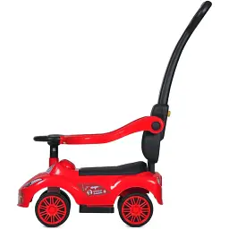 Дитяча каталка-толокар Bambi M 5763L-3 з батьківською ручкою червоний - мініатюра 3