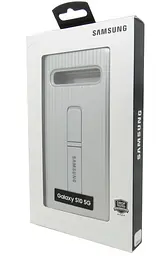 Чохол протиударний оригінальний Protective Rugged Standing Cover EF-RG977 Samsung Galaxy S10 5G (6.7") Silver - мініатюра 2