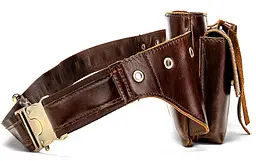 Чоловіча шкіряна сумка-бананка Vintage 23,5х13х3 см 000156015 - мініатюра 4