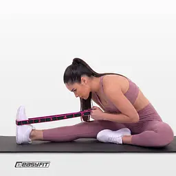 Еспандер стрічка EasyFit з петлями для тренувань рожевий (EASY) - мініатюра 8