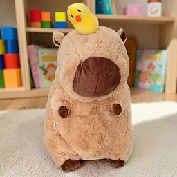М'яка іграшка з пледом Капібара 21558 35 см 100 х 170+-5 см коричнева