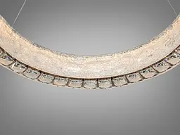 Підвісна LED люстра Diasha 662/500GD каскад золото 58 Вт пульт - мініатюра 5