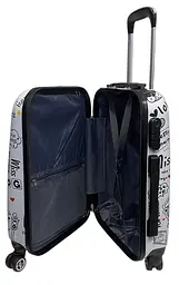 Валіза маленька Worldline Airtex 809/love полікарбонат 55×39×20 см Різнокольоровий - мініатюра 2