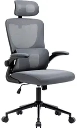 Офісне крісло GT Racer X-5728, чорно-сіре (X-5728 Black/Gray) - мініатюра 1