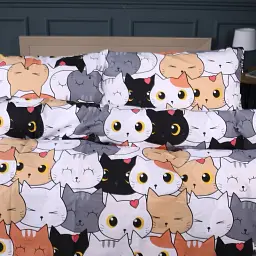 Простирадло MirSon Ranforce Elite Funny Cat 150х220 см (2200011041919) - мініатюра 3