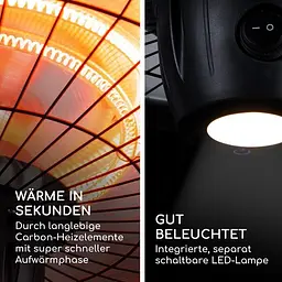 Інфрачервоний обігрівач Blumfeld Camden Heat Deluxe (10035346) - мініатюра 6