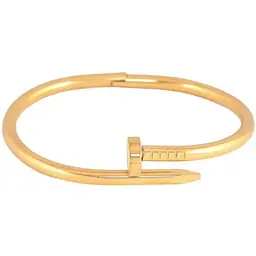 Браслет XUPING Нержавіюча сталь 14К "Цвях з написом Cartier" ø6см (350375)