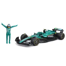 Автомодель з фігуркою – ASTON MARTIN AMR25 (2025) (1:24) - мініатюра 2