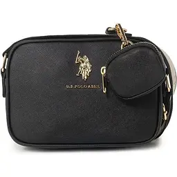 Крос-боді сумка U.S. POLO ASSN. VELVET CROSSBODY BAG WITH POUCH Toupe C BKGL