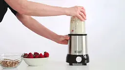 Блендер стаціонарний Nutri Boost 700Вт, чаша-700мл, чопер 300мл, чорно-сріблястий Russell Hobbs kuh0015526 - мініатюра 4