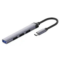 USB хаб СolorWay USB-C 4-в-1 USB2.0х3/USB3.0