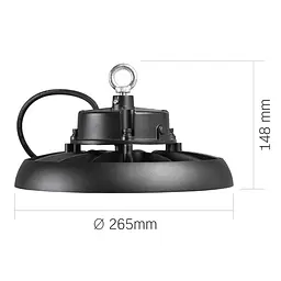 LED світильник висотний ХайБей VIDEX 100W 5000K 18000Lm Чорний - мініатюра 6