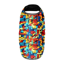 Курточка-накидка для собак Waudog Clothes Блоки XL - мініатюра 2