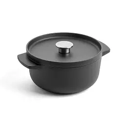 Каструля чавунна з кришкою KitchenAid Matte Oven-to-table, 22 см, 3,3 л, чорний (CC004899-001)