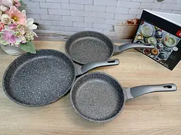 Набір сковорідок O.M.S. Collection 3255-Grey 3 предмети - мініатюра 6