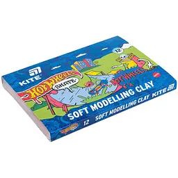 Пластилін восковий Kite Hot Wheels 12 кольорів 240 г (HW25-1086-2) - мініатюра 2