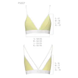 Спортивний топ з подвійними бретелями Passion PS007 TOP M, yellow - мініатюра 5