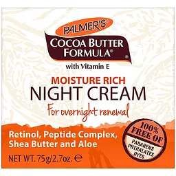 Нічний крем для обличчя Palmer's Cocoa Butter Formula, живильний, 75 мл (4545-6) - мініатюра 2