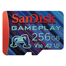 Карта пам'яті SanDisk 256GB microSDXC class 10 UHS-I U3 V30 A2 GamePlay (SDSQXAV-256G-GN6XN)