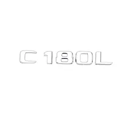 Емблема напис C180L для Mercedes-Benz C-Class хром 145х23 мм пластик (на скотчі)