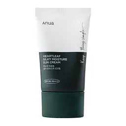 Зволожувальний сонцезахисний крем 50 мл Anua Heartleaf Silky Moisture Sun Cream SPF50+/PA++++
