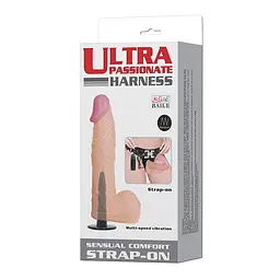 Страпон - Ultra Passionate Harness Vibrating, 16.5 см - мініатюра 3