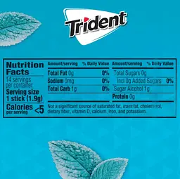 Жувальна гумка Trident Wintergreen Sugar Free Gum 14 стіків - мініатюра 5