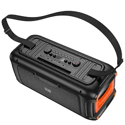 Портативна акустика Hoco HA9 Kayman dual-mic outdoor BT5.4 40W караоке з 2 мікрофонами бездротова - мініатюра 3