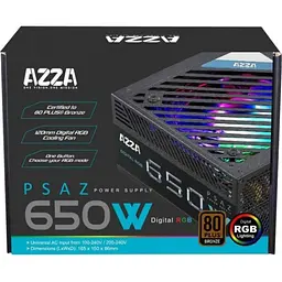 Блок живлення Azza 650W ARGB [PSAZ-650W-RGB] [141293] - мініатюра 4