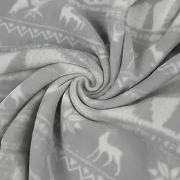 Плед легкий флісовий Срібні олені 150x200 см Love You LY9113 - мініатюра 3