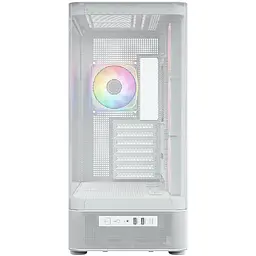Корпус Modecom VOLCANO AQ400 ARGB MIDI SIDE LCD 6,2”, 4x120mm fans БІЛИЙ без Блок живлення ATX - мініатюра 2