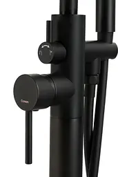 Змішувач для ванни Corsan Lugo black matt підлоговий CMB7535BL Чорний матовий - мініатюра 3