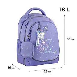 Рюкзак "Kite" Education Kuromi 3від.,2карм. №HK25-700M - мініатюра 2