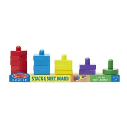 Розвиваюча іграшка Melissa&Doug дерев'яні пірамідки на платформі (MD10379) - мініатюра 4