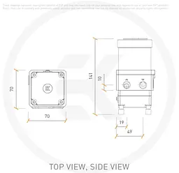 Помпа EKWB EK-Quantum Kinetic TBE 120 VTX PWM D-RGB - Plexi (3831109825303) - мініатюра 4
