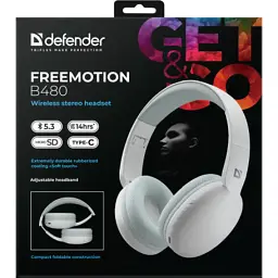 Навушники Defender FreeMotion B480 Bluetooth White (63481) - мініатюра 7