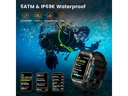 Смарт-годинник KOSPET Tank X2 Ultra Black - мініатюра 6