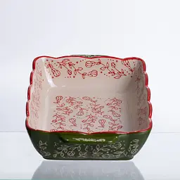 Форма для випікання Vintage 28×17×5 (см) прямокутна форма для випікання в духовці з ручками Зелений Yiwu HM05-10 - мініатюра 10