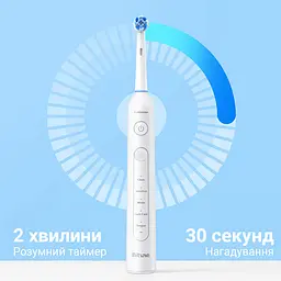 Електрична зубна щітка обертаюча з футляром Bitvae R2 8 насадок White - мініатюра 6