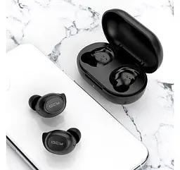 Бездротові навушники QCY T9 TWS Earphone Black - мініатюра 5