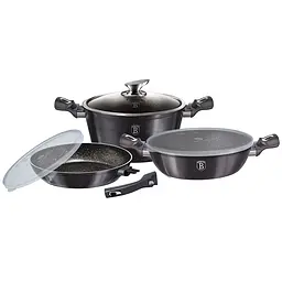 Набор посуды Berlinger Haus Metallic Line Carbon Pro 6 предметов (BH-7052)