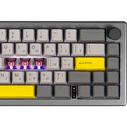 Клавіатура Epomaker EK68 Flamingo Black механічна бездротова (EK68-B-F) - мініатюра 5