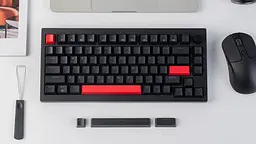 Клавіатура механічна X4 84Key, Keychron Red, USB-A, QMK/VIA, Hot-Swap, EN/UKR, RGB, чорний Lemokey teh0013859 - мініатюра 3