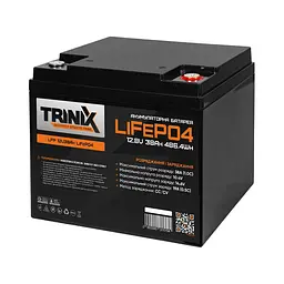 Акумуляторна батарея літій-залізо-фосфатна 12.8В 38А*год Trinix 12V38Ah LiFePO4 (44-00005)