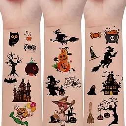 Набір дитячих тимчасових тату "Хелловін" Fresh Tattoo kids-tatto-halloween-set-30 - мініатюра 3